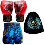 Fairtex Боксерские Перчатки BGV-Premium "Golden Jubilee"  + Шорты Fairtex bs1917 "Golden Jubilee Solid" + Рюкзак. Юбилейный Сет от Fairtex.